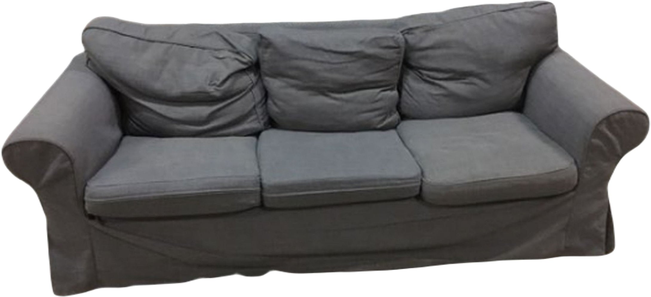 Couch 3er Sofa, dunkelgrau