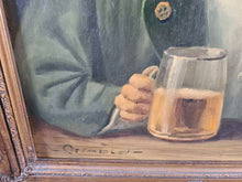Lade das Bild in den Galerie-Viewer, Bild Josef Steiner, Mann mit Pfeife, Öl auf Holz

