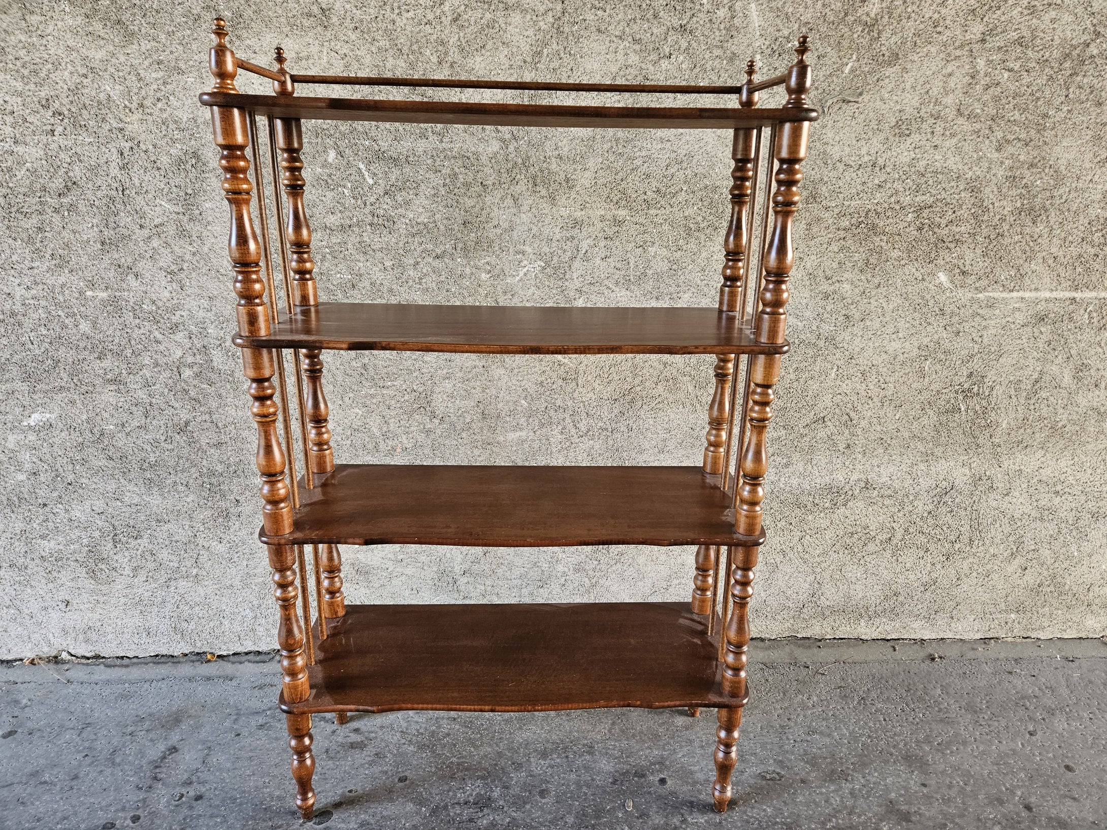 Regal, dunkelbraun, 4 Fächer
