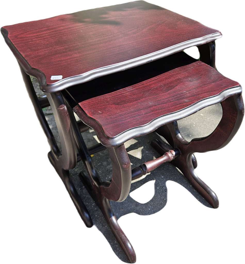 Tischerl braun, Kombination, 2 Tische