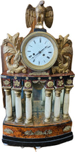 Lade das Bild in den Galerie-Viewer, Wiener Biedermeier Säulenuhr mit Musikspielwerk um 1820
