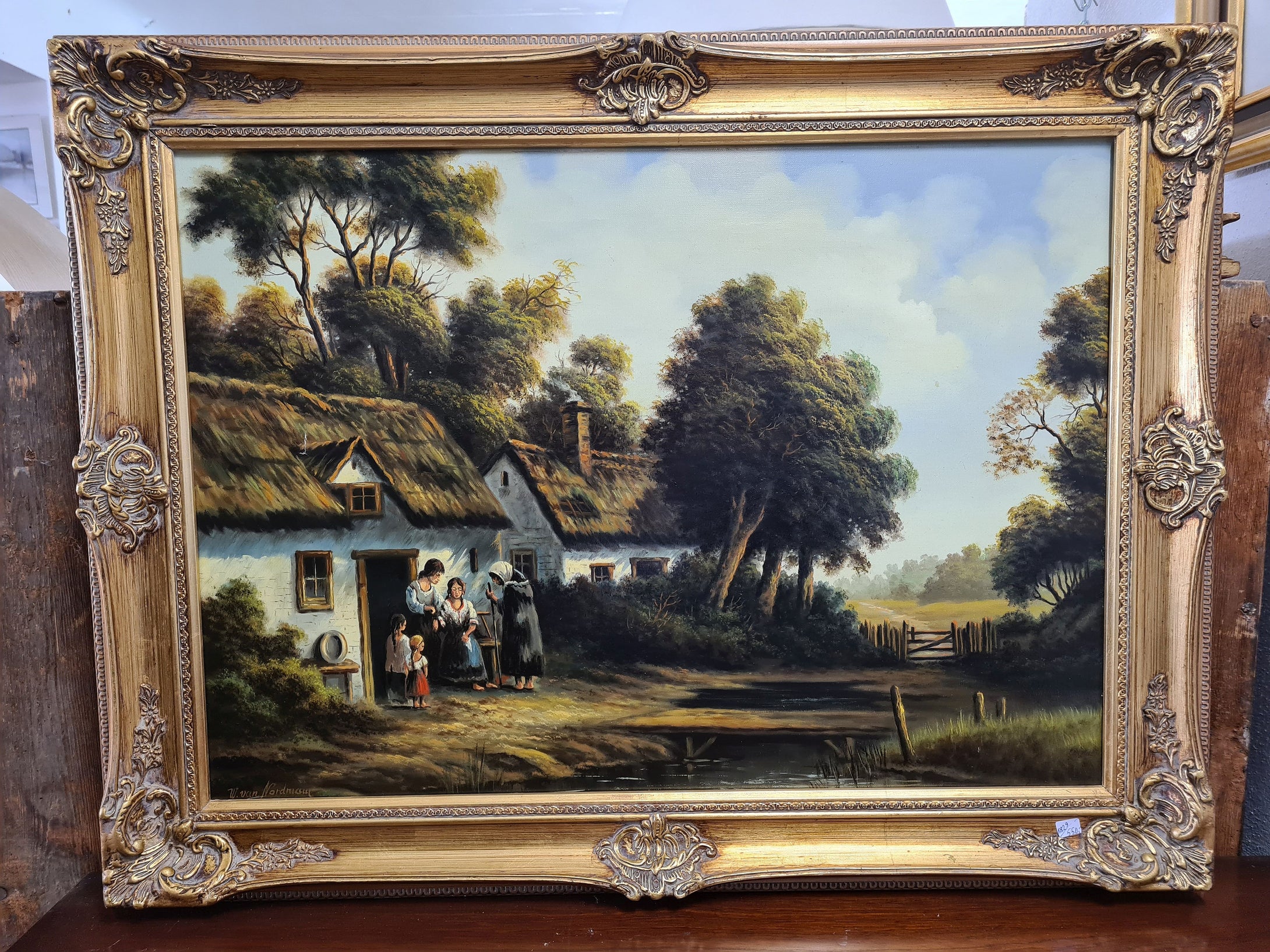 Gemälde W.van Nordmann, Öl auf Leinwand, signiert