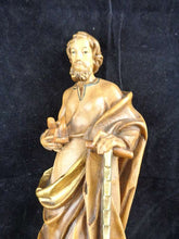 Lade das Bild in den Galerie-Viewer, Figur Josef als Zimmermann geschnitzt in Holz gefaßt
